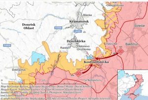 Російські війська посилили наступ на Слов’янськ і Костянтинівку. ISW повідомив про просування РФ, напрямки атак та ситуацію на Донеччині.
