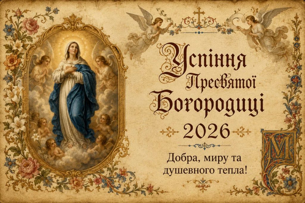 Коли Успіння Пресвятої Богородиці 2026: дата, традиції свята та красиві привітання