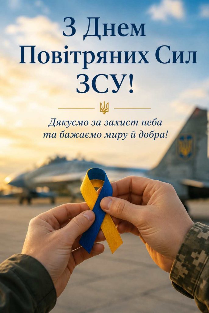 Коли День Повітряних Сил ЗСУ у 2026 році: дата, історія свята, традиції та привітання картинками, віршами і прозою
