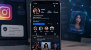 Instagram вводить мітку AI-generated profile для ШІ-інфлюенсерів і обмежуватиме охоплення акаунтів, які приховують віртуальне походження персонажів.