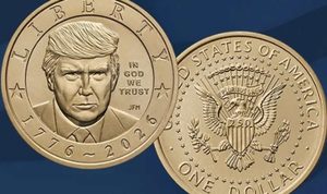 У США почали продавати однодоларові монети з портретом Дональда Трампа до 250-річчя країни. Скільки коштують рулони та мішки з монетами.